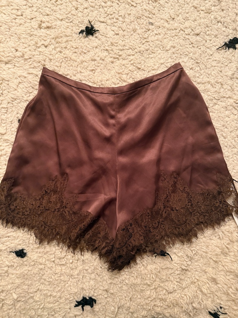 Reformation Fern Lace Short, brown xs